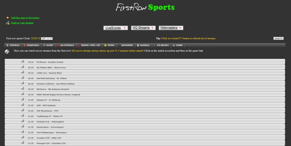 best free sports streaming sites