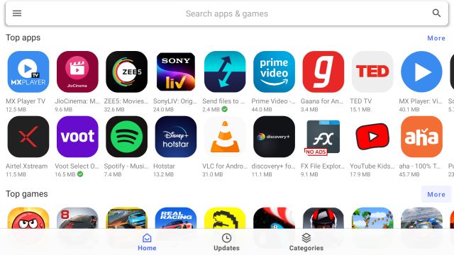 Google Play Store on Fire TV Stick