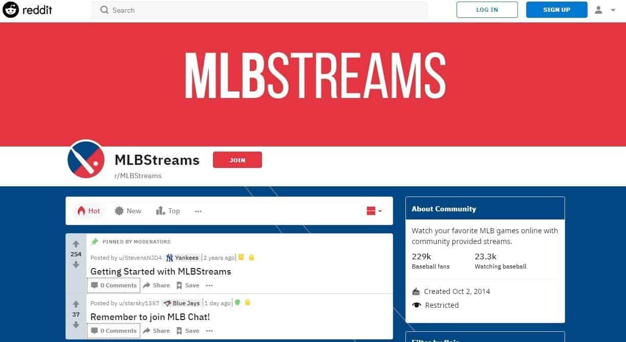 R/MLBStreams